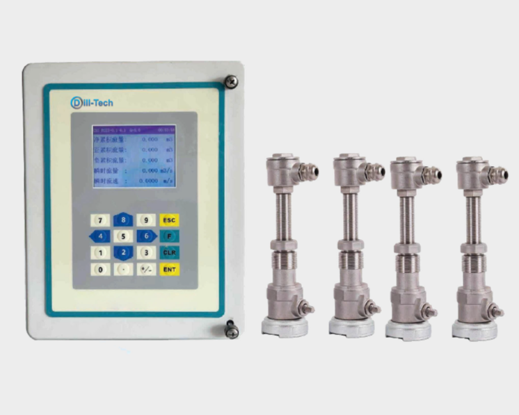 Insertion Dual-Channel Ultrasonic Flowmeter